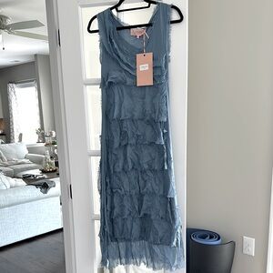 NWT Scandal silk midi dress. Size M